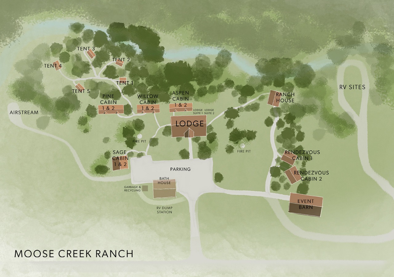 Moose Creek Ranch Amenities, Glamping Jackson Hole
